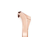 Rose gold Chevron Curved Solitaire Band_43