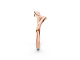 Rose gold Chevron V-Shaped Contour Band_6