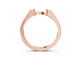 Rose gold Classic Knot Twist Band_65