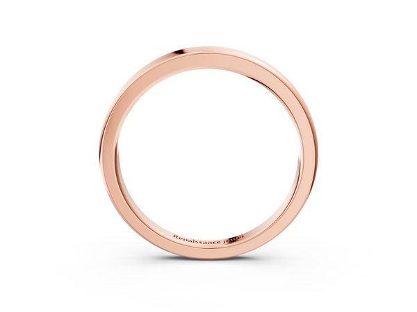 Rose gold Classic Plain Metal Band