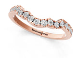 Rose gold Curved Diamond Pavé Round-Cut Contour Band_10
