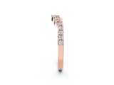 Rose gold Curved Diamond Pavé Round-Cut Contour Band_11
