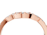 Rose gold Curved Diamond Pavé Round-Cut Contour Band_13