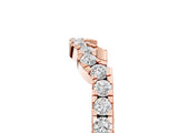 Rose gold Curved Diamond Pavé Round-Cut Contour Band_14