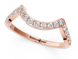Rose gold Curved Pave Round Diamond Contour Band with Shared Prong Setting_1