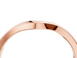 Rose gold Curved Plain Band_67