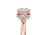 Rose gold Cushion Brilliant Solitaire Engagement Ring with Six-Prong Setting and Classic Band_25