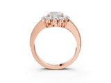 Rose gold Cushion Cut Cut Halo Diamond Pavé Engagement Ring with Milgrain Detailing_18