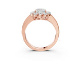 Rose gold Cushion Cut Cut Halo Diamond Pavé Engagement Ring with Milgrain Detailing_6