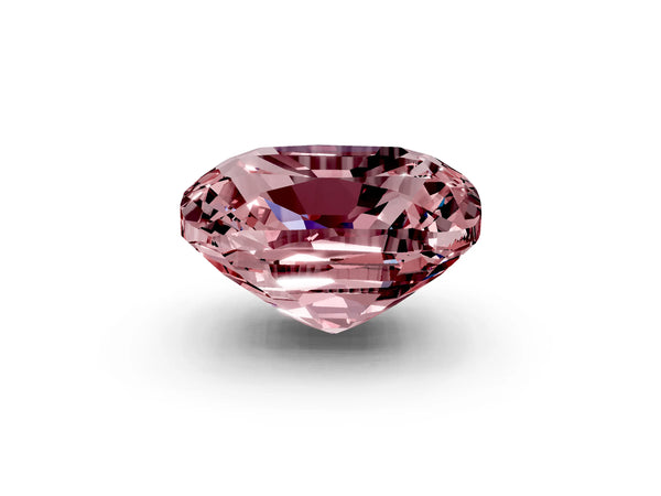 Rose gold Cushion Cut Diamond Cluster Pavé Band with Four-Prong Setting