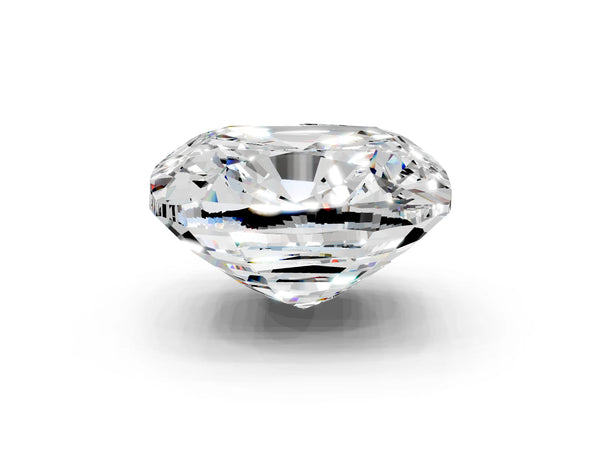 Rose gold Cushion Cut Moissanite Scattered Round Accent Ring with Prong Setting