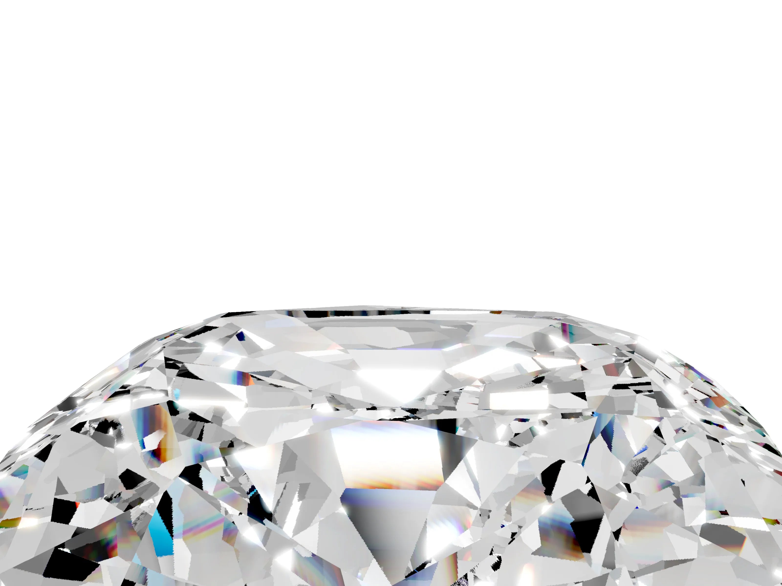 Rose gold Cushion Cut Diamond Cluster Pavé Band with Four-Prong Setting_5