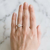 Rose gold Cushion Cut Diamond Solitaire Ring with Filigree Band and Four-Prong Setting_78