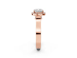 Rose gold Cushion Halo Pave Split Shank Prong Setting Ring_28