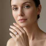 Rose gold Cushion Solitaire Diamond Ring with Four-Prong Setting and Classic Band_14