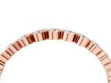 Rose gold Diamond Bezel Set Round Eternity Band_27