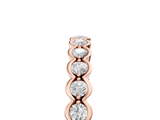 Rose gold Diamond Bezel Set Round Eternity Band_28