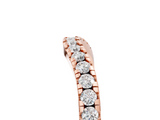 Rose gold Diamond Pavé Curved Wedding Band_87