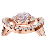 Rose gold Double Halo Fancy Pink Oval Cut Diamond Split Shank Prong Setting Ring_4