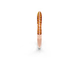 Rose gold Double Row Pavé Round Citrine Eternity Band with Channel Setting_20