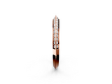 Rose gold Double Row Pavé Round Diamond Eternity Band with Channel Setting_88