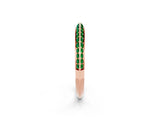 Rose gold Double Row Pavé Round Emerald Eternity Band with Channel Setting_8