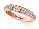 Rose gold Double Row Round Diamond Channel Set Eternity Band_22