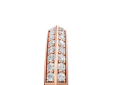 Rose gold Double Row Round Diamond Channel Set Eternity Band_26