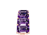 Rose gold Emerald Cut Amethyst Prong-Set Eternity Band_11