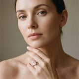 Rose gold Emerald Cut Channel Set Diamond Engagement Ring with Four-Prong Setting_13