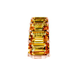 Rose gold Emerald Cut Citrine Prong-Set Eternity Band_11
