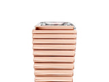 Rose gold Emerald Cut Diamond Fluted Mens Ring_17