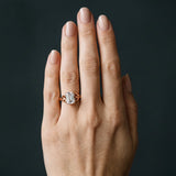 Rose gold Emerald Cut Diamond Solitaire Celtic Knot Ring with Four-Prong Setting_12