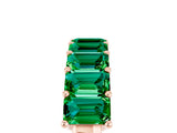 Rose gold Emerald Cut Emerald Prong-Set Eternity Band_11