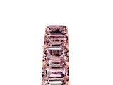 Rose gold Emerald Cut Morganite Eternity Band with Shared Prong Setting_11