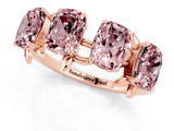 Rose gold Emerald Cut Morganite Prong-Set Half Eternity Band_19