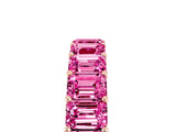 Rose gold Emerald Cut Pink Sapphire Eternity Band with Shared Prong Setting_23