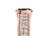 Rose gold Fancy Black Emerald Cut Cut Diamond Channel Set Pave Band with Tension Prong Setting_5