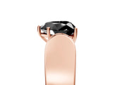 Rose gold Fancy Black Heart Cut Diamond Channel Set Solitaire Ring with Four-Prong Setting_17