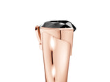 Rose gold Fancy Black Heart Cut Solitaire Tension Set Diamond Ring with Split Shank Band_5