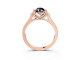 Rose gold Fancy Black Marquise Cut Brilliant Solitaire Diamond Ring with Channel Set Band and Bar Prong Setting_15