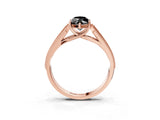 Rose gold Fancy Black Marquise Cut Cut Pave Split Shank Engagement Ring with Four-Prong Setting_3
