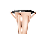 Rose gold Fancy Black Marquise Cut Solitaire Tension Set Diamond Ring with Split Shank Band_5