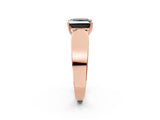 Rose gold Fancy Black Princess Cut Cut Diamond Channel Set Solitaire Ring with Four-Prong Setting_25