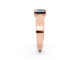 Rose gold Fancy Black Princess Cut Diamond Channel Set Solitaire Ring with Four-Prong Setting_40