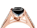 Rose gold Fancy Black Radiant Cut Cut Diamond Channel Set Pave Band with Tension Prong Setting_4