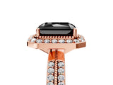 Rose gold Fancy Black Radiant Cut Diamond Double Halo Ring with Split Shank and Four-Prong Setting_17