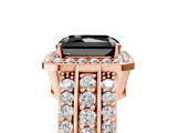 Rose gold Fancy Black Radiant Cut Halo Diamond Ring with Split Shank and Four-Prong Setting_5