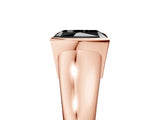 Rose gold Fancy Black Radiant Cut Solitaire Tension Set Diamond Ring with Split Shank Band_5