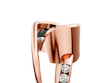 Rose gold Fancy Black Radiant Cut Solitaire Tension-Set Diamond Split Shank Ring_5